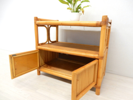 retro vintage bamboe dressoir tv meubel jaren 70 tv kast