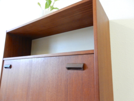 vintage secretaire kast bureau jaren 60 teakhout