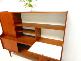 retro vintage boekenkast kast wandmeubel jaren 60 dressoir