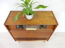 retro vintage kast radio audio meubel lp kast platenkast jaren 60