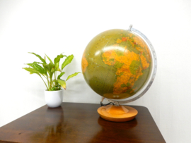 retro vintage wereldbol globe lamp tafellamp voor 1986