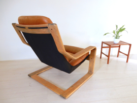 Vintage fauteuil jaren 60 leer