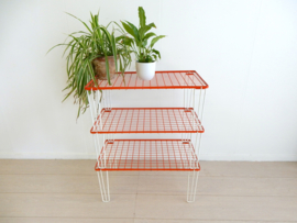 retro vintage kast bijzettafel jaren 60 plantentafel