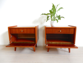 Vintage nachtkastjes jaren 60