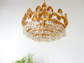 retro vintage hanglamp hollywoodregency jaren 60 goud kleur