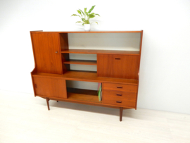 retro vintage boekenkast kast wandmeubel jaren 60 dressoir