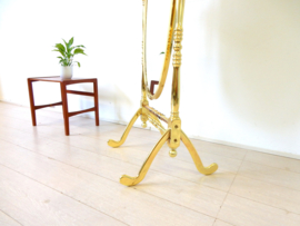 vintage staanspiegel passpiegel spiegel jaren 90 goud