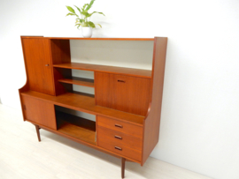 retro vintage boekenkast kast wandmeubel jaren 60 dressoir