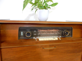 retro vintage kast radio audio meubel lp kast platenkast jaren 60