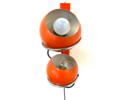 vintage Gepo retro Wandlamp lamp jaren 60 / 70 bol oranje