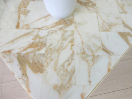 retro vintage bijzettafel salontafel marmer hollywoodregency