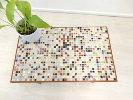 retro vintage bijzettafel plantentafel jaren 60 mozaiek