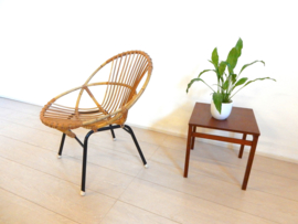 Vintage rotan fauteuil jaren 60