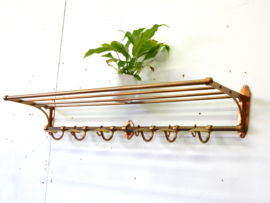 retro vintage kapstok jaren 70 design messing / goud kleur