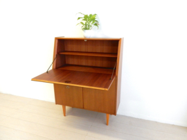 retro vintage kast secretaire bureau wandkast jaren 60