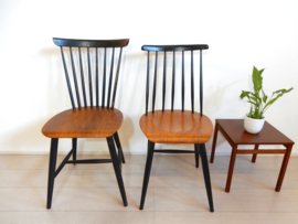 Vintage TAPIOVAARA stoel spijlenstoel eetkamerstoel