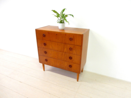 XL retro vintage ladekast kast jaren 60 teak hout