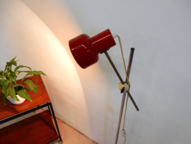 retro vintage vloerlamp Jaren 60 rood