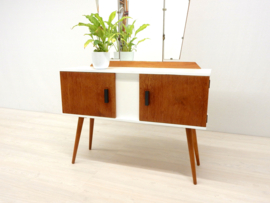 retro vintage kaptafel kast dressoir jaren 50 / 60 spiegel