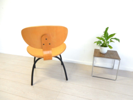 retro vintage plywood fauteuil stoel design jaren 80 ikea