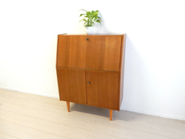 retro vintage kast secretaire bureau wandkast jaren 60