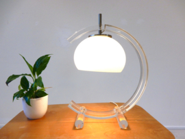 vintage plexiglas tafellamp dressoir lamp space age jaren70