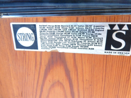 vintage Nisse Strinning kast boekenkast jaren 50 wandmeubel