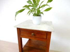 retro vintage kast ladekast marmer plantentafel