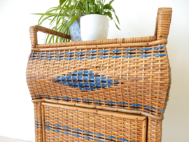 retro vintage rotan kast jaren 60 riet