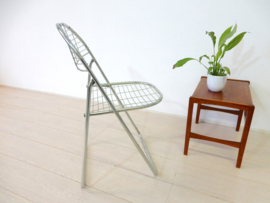 Vintage stoelen draadstoel klapstoel Niels Gammelgaard Ikea jaren 80