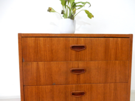 retro vintage ladekast kast dressoir jaren 60 laag model