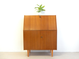 retro vintage kast secretaire bureau wandkast jaren 60