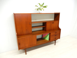 retro vintage boekenkast kast wandmeubel jaren 60 dressoir