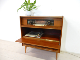 retro vintage kast radio audio meubel lp kast platenkast jaren 60
