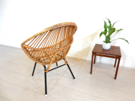 Vintage rotan fauteuil jaren 60