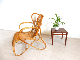 Vintage rotan fauteuil jaren 70