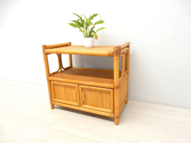 retro vintage bamboe dressoir tv meubel jaren 70 tv kast