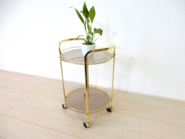 Vintage bijzettafel serveerwagen jaren 70 / 80