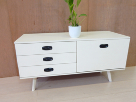 Vintage dressoir wit tv meubel jaren 60