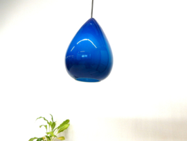Retro Vintage Peill & Putzler Lamp Hanglamp Blauw Jaren 60