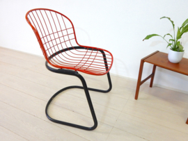 Vintage design stoel draadstoel Thema Italy Gastone Rinaldi