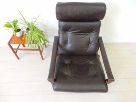 vintage Fagas J.M Birking fauteuil Deens design jaren70 leer