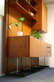 XXl Vintage wandmeubel kast dressoir jaren 60