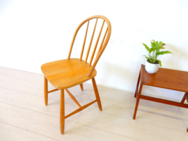 retro vintage stoel spijlenstoel eetkamerstoel jaren 50