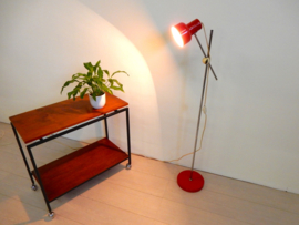 retro vintage vloerlamp Jaren 60 rood