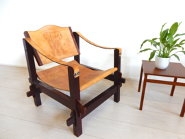Vintage safari fauteuil stoel