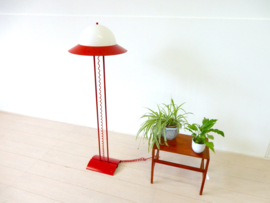 retro vintage vloerlamp lamp jaren 90 rood