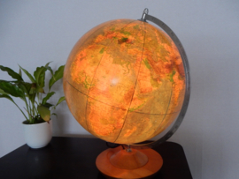 retro vintage wereldbol globe lamp tafellamp voor 1986