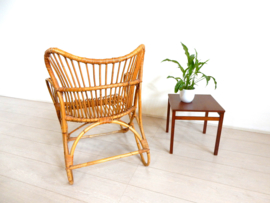 Vintage rotan fauteuil jaren 70