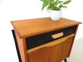 klein retro vintage ladekast kast dressoir tv meubel jaren60